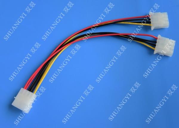 Quality Molex 4 Pin To Molex 4 Pin Cable Harness Assembly Pitch 5.08mm For Computer 200mm for sale