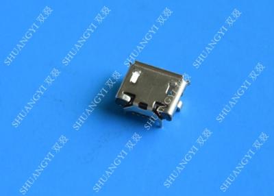 Quality 5 Pin SMT PCB Mount Port Waterproof Micro USB Connector , Female Micro B USB for sale