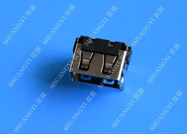 Quality USB 2.0 A Type Female Micro USB Connector Short Body 90 Degree 4 Pin for sale