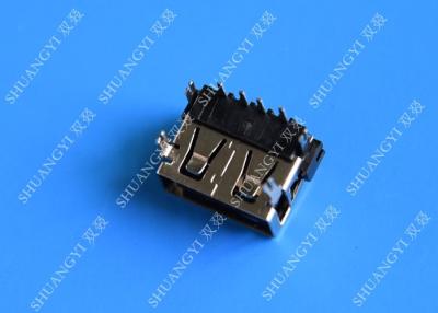 Quality USB 2.0 A Type Female Micro USB Connector Short Body 90 Degree 4 Pin for sale