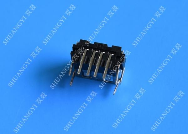 Quality USB 2.0 A Type Female Micro USB Connector Short Body 90 Degree 4 Pin for sale