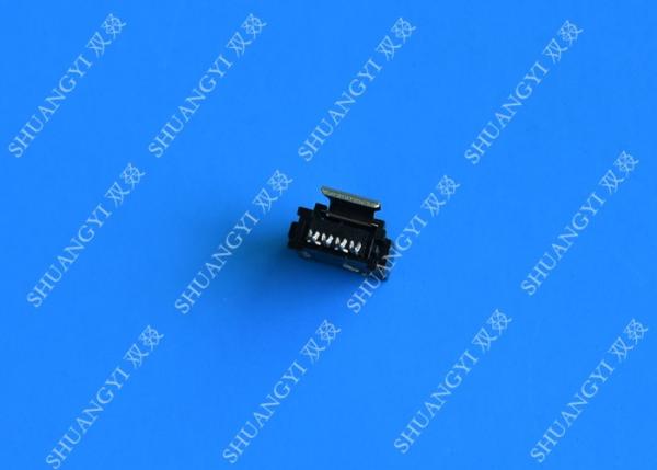 Quality Straight Micro External SATA 7 Pin Connector Solder Type 180 Degree DIP for sale