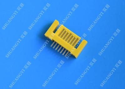 China Yellow External Serial ATA 7 Pin Connector Male Header Serial ATA SATA Connector for sale