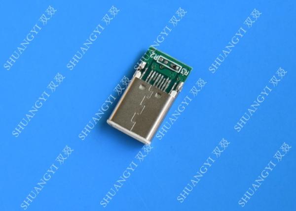 Quality Male Mobile Phone USB Connector Type C USB 3.1 With Copper Alloy Contact for sale