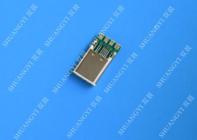 Quality Male Mobile Phone USB Connector Type C USB 3.1 With Copper Alloy Contact for sale