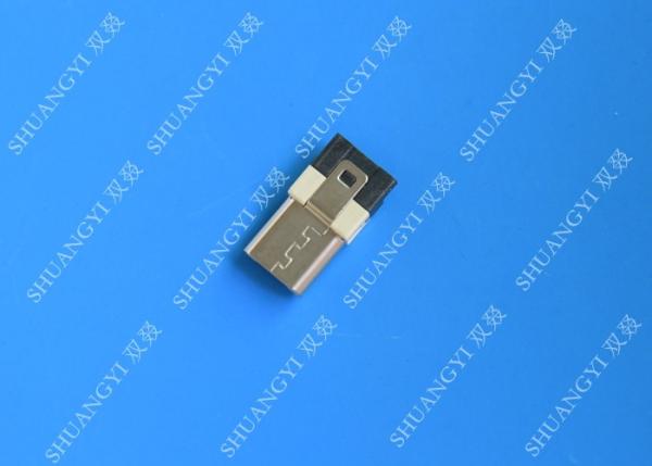 Quality 5 Pin Mobile Phone Waterproof Micro USB Connector , Male Type A USB Connector for sale