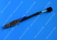 Quality 0.3 M Black Serial Attached SCSI Cable External HD Mini SAS SFF-8643 To SFF-8644 for sale