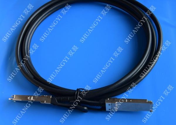 Quality 40Gb/S QSFP28 Direct - Attach Copper Serial Attached SCSI Cable For Switch 2 Meter for sale