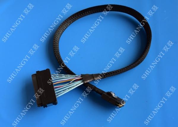 Quality Mini Serial Attached SCSI Cable SAS SFF-8087 36 Pin To SAS SFF-8484 32 Pin Cable 0.5 M for sale