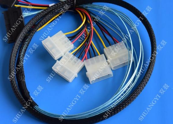 Quality 1M Serial Attached SCSI Cable Mini SAS 36-Pin Male To SAS 29-Pin Female Cable for sale