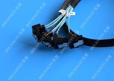 Quality 8 Inch SATA III 6.0 Gbps 7 Pin Female To Female Data Cable With Locking Latch for sale