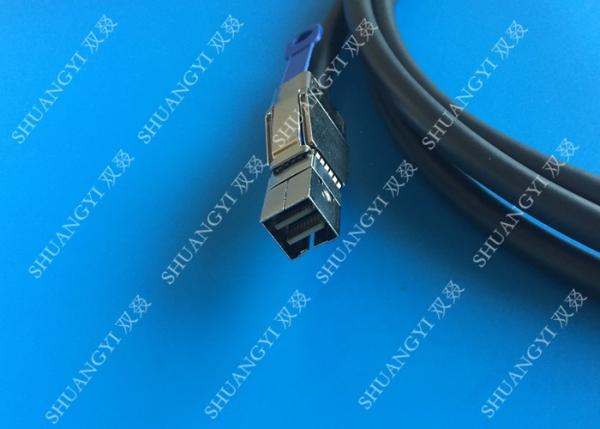 Quality 3.3FT External SAS Cable HD Mini SAS SFF-8644 To SFF-8644 Cable 1M / Black for sale