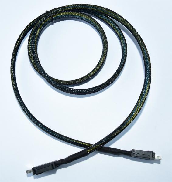 Quality USB-a to USB-a Sff8611 4X to Sff8611 4X L =1000mm 32AWG 85ohm Wire Connector for sale