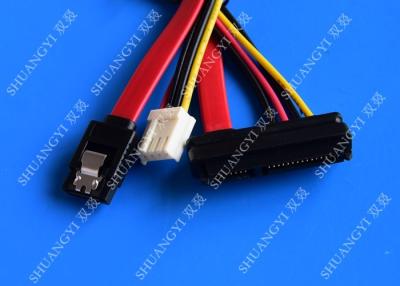 Quality 22 Pin SATA Cable with 3 Pin Power and Latching SATA Connector for sale