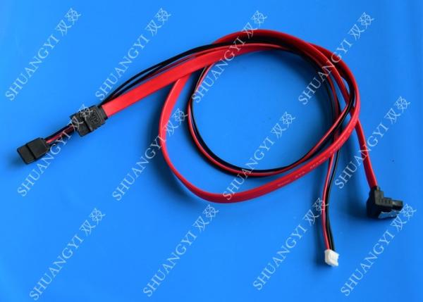 Quality Latching Round SATA to Right Angle SATA Serial ATA Cable, Black for sale