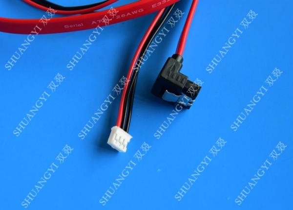 Quality Latching Round SATA to Right Angle SATA Serial ATA Cable, Black for sale