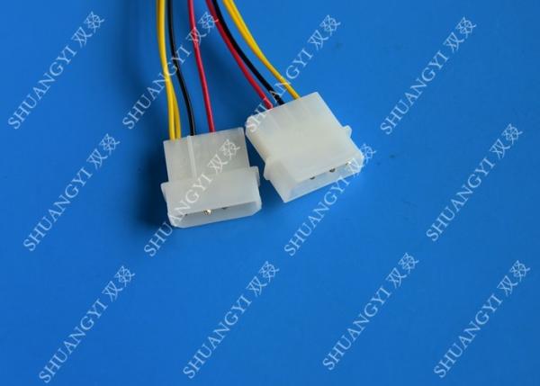 Quality 6 Pin PCIe to 2x Molex Power Cable - 6 Inches Dual 4Pin Molex Connector for sale