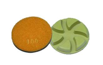 China 10mm High Gloss Dry Diamond Polishing Pads For Marble / Concrete for sale
