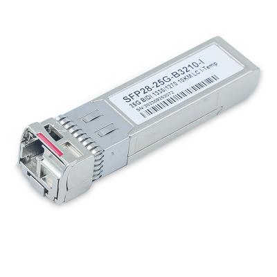 China Industrial I-Temp DOM Transceiver Module Cisco Compatible 25G SFP28 1330nm-TX 1270nm-RX LR 10km for sale