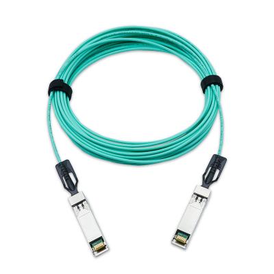 中国 25G AOC SFP28 to SFP28 Active Optical Cable HPE Compatible AOC cables 販売のため
