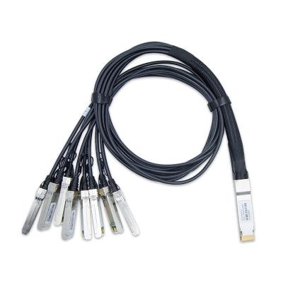 Cina 200G QSFP-DD Breakout To 8x25G SFP28 DAC Breakout Cables Passive Twinax 30AWG in vendita
