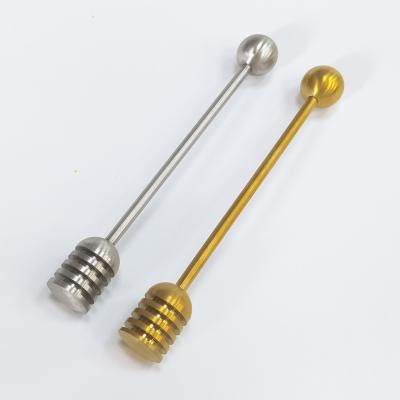 China Stainless Steel Silver And Golden Honey Splash Bar Beekeeping Honey Tools For Honey for sale