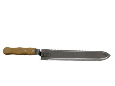 中国 40cmの曲げられ、まっすぐな側面が付いているナイフのふたを取る耐久のステンレス鋼の蜂蜜 販売のため