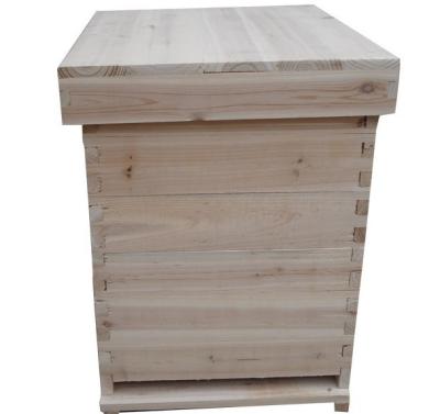 China High Quality Chinese Fir Wood Bee Hive Easy To Assemble Natural Material Dadant Beehive for sale