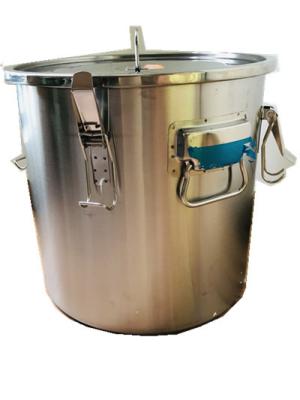 China 304 Honey Bottling Tank Stainless Steel Honey Tank With Four Handles And Seal for sale