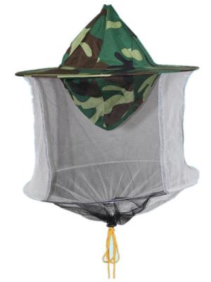 China Camouflage Bee Veil Hat High Safety Double Inner Layer Elaborate Shrinkable Design for sale