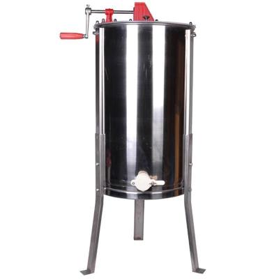 China Wholesale High Quality 4 Frame Manual Stainless Steel Honey Extractor For Beekeeping for sale
