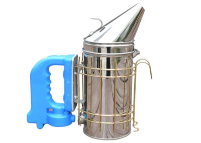 China Blue Handle Stainless Steel  American Electrical Bee Smoker M-L Size for sale