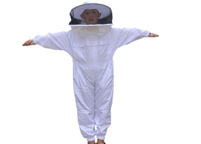中国 Teryleneの蜂蜜の蜂の保護スーツは円形のベールの養蜂の防護衣をからかいます 販売のため