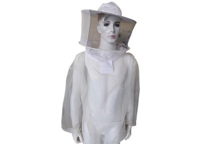 中国 ベールおよびジッパーが付いている透明な養蜂の防護衣の蜂の安全衣類 販売のため