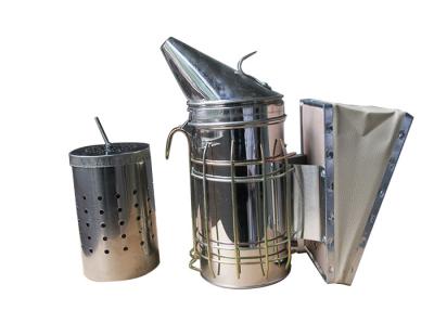 China Galvanized Bee Smoker With Inner Tin M And L Size Of Bee Hive Smoker for sale