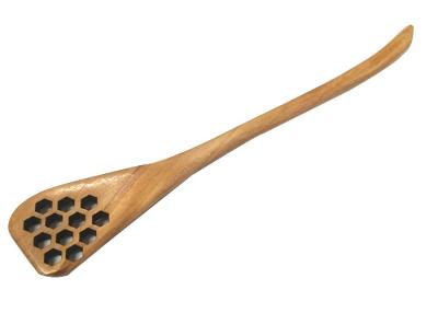 China Hollow Out Honey Wooden Spoon Stirring Sticks Or Splash Bar High Quality for sale