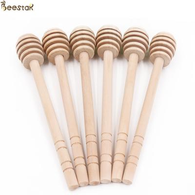 China Natural Wood Honey Stick Spoon With Long Handle High Quality Wood Honey Dipper Stick for sale