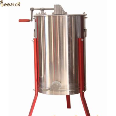 China 3 frame bee honey processing extraction Manual Stainless Steel Honey Extractor for sale