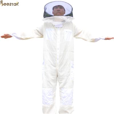 China Round Veil Ventilated Beekeeping Outfits Jacket Bee Keeper Cotton Suit for sale