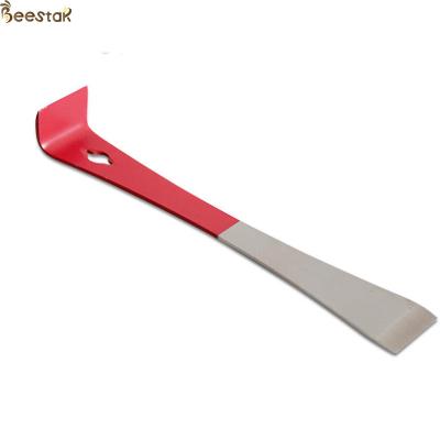 China Apiculture Hive Tools Beekeeping Equipment Red Stainless Steel Hive Tool Scraper for sale
