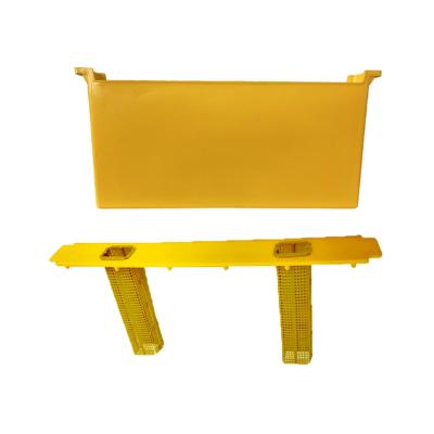 China 6L Yellow Beehive Accessories Beekeeping Be Feeder Tool Plastic In Hive Bee Feeder for sale