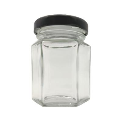 China 180ml 280ml 380ml 500ml 730ml Empty Bottles For Honey Transparent Honey Glass Jar for sale