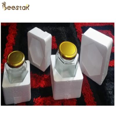 China 180ml 280ml 380ml Bubble Wrap For Transparent Honey Glass Jar for sale