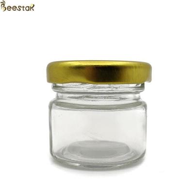 China 25ml glass honey jars bulk Empty Storage Glass Jar Glass Honey Bottles for sale