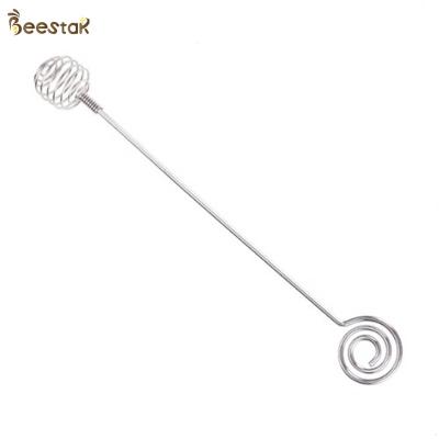 China Food Grade Stainless Steel Honey Dipper With Unique Spiral Design Honey Spoon Stick for sale