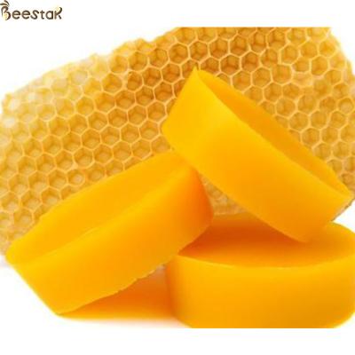 China 100% pure natural beeswax block for bee wax foundation sheet candles for sale