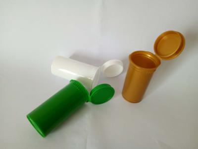 China Dispensary Odorless Colorful Pop Top Bottles PP Water Resistant Silk Screen Printing for sale