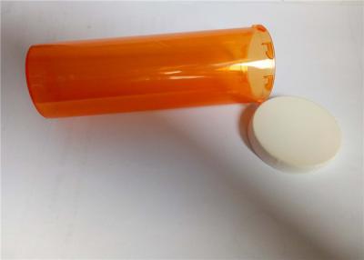 China No Smearing Amber 60DR Child Resistant Vials , Professional Child Proof Pill Container for sale