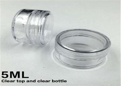 China Smooth 5ml Acrylic Concentrate Containers , Screw Top Plastic Concentrate Containers for sale