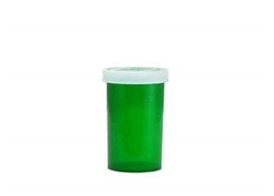 China Material plástico translúcido de categoria médica de segurança de recipientes da prova da criança do verde 20DR à venda